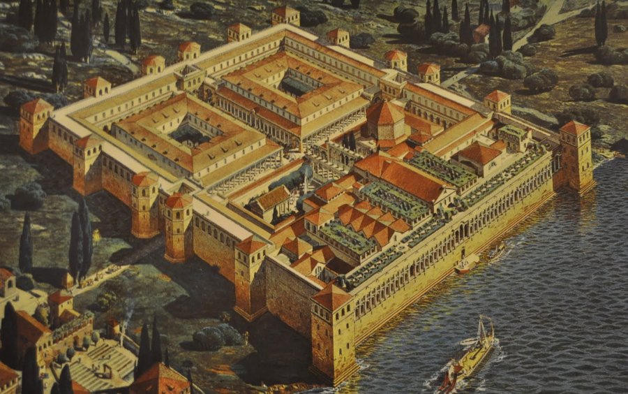 Модель дворца Диоклетиана в Сплите